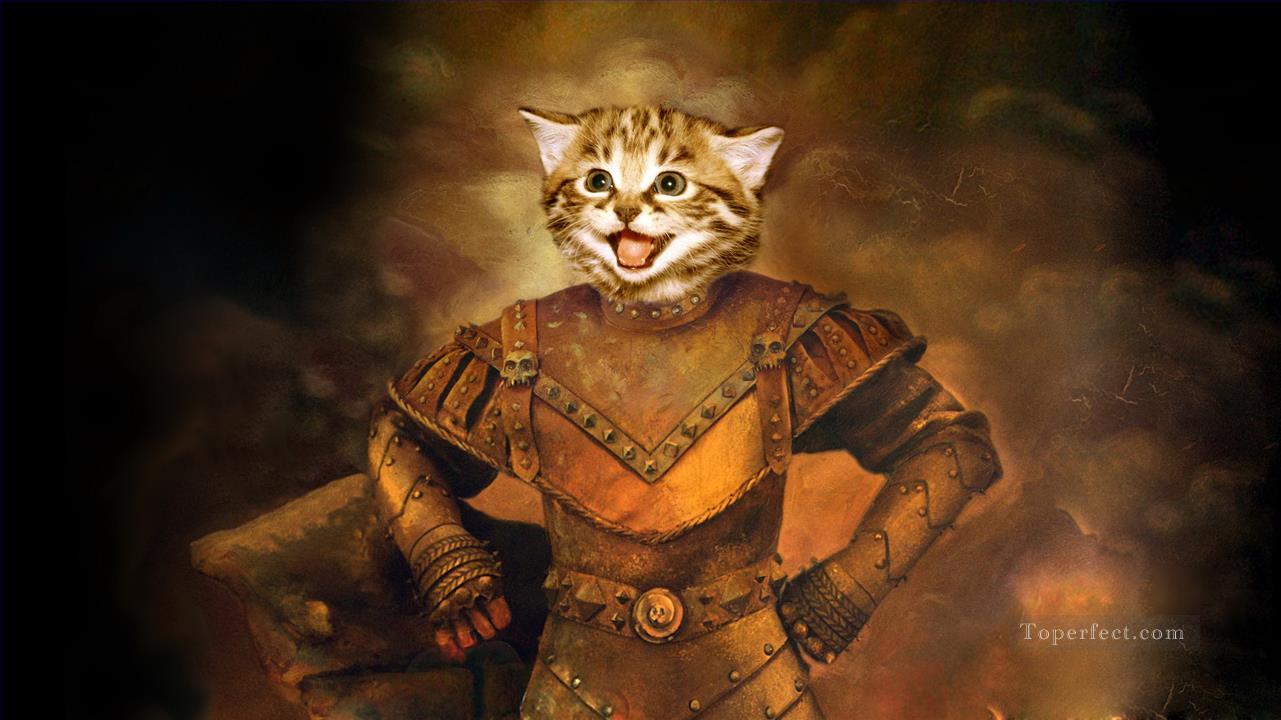 cat general Oil Paintings